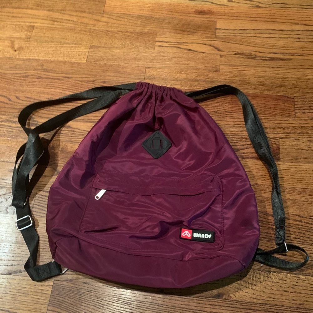 Wandf Plum Drawstring Backpack